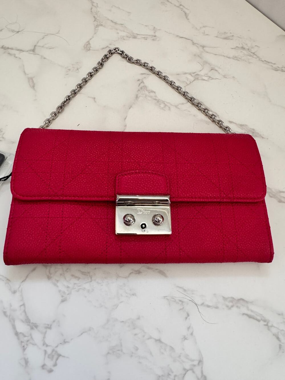 Christian Dior Cannage Promenade Wallet on Chain